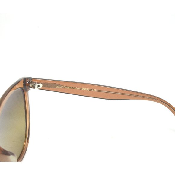 Maui Jim Glory Glory MJ 833-12F Transparent Cinnamon / HCL® Bronze Polarized